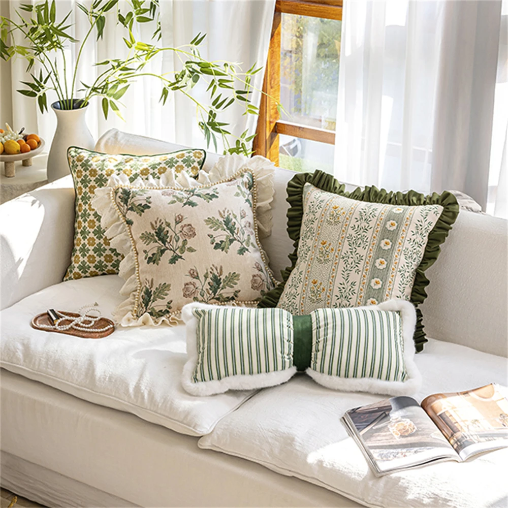 وسادة غرفة المعيشة الفرنسية المنتجات المنزلية وسادة نافذة الخليج أجواء تحسس كرسي وسادة أريكة تكدرت وسادة بنك النبات