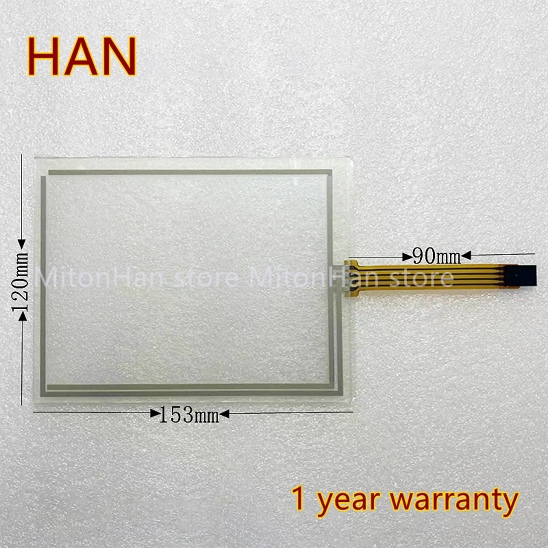 

TR4-064F-04 UN UG Touch Panel Screen Glass TR4-064F-04 UN UG Digitizer 153*120mm
