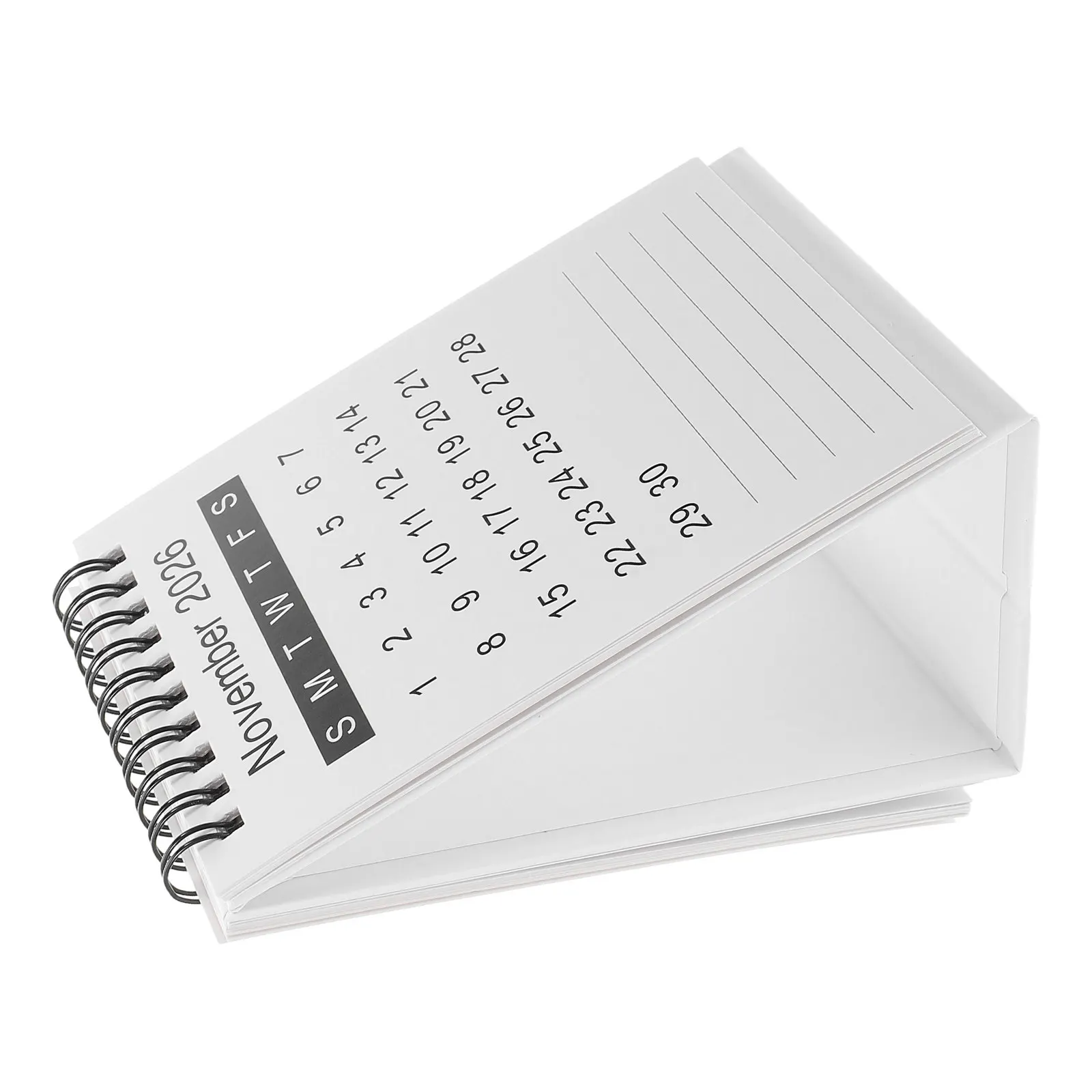 

2Pcs Small Desk Calendar 2026 January to 2027 June Mini Flip Calendar Spiral Bound Sturdy Stand Up Desktop Planner Elegant