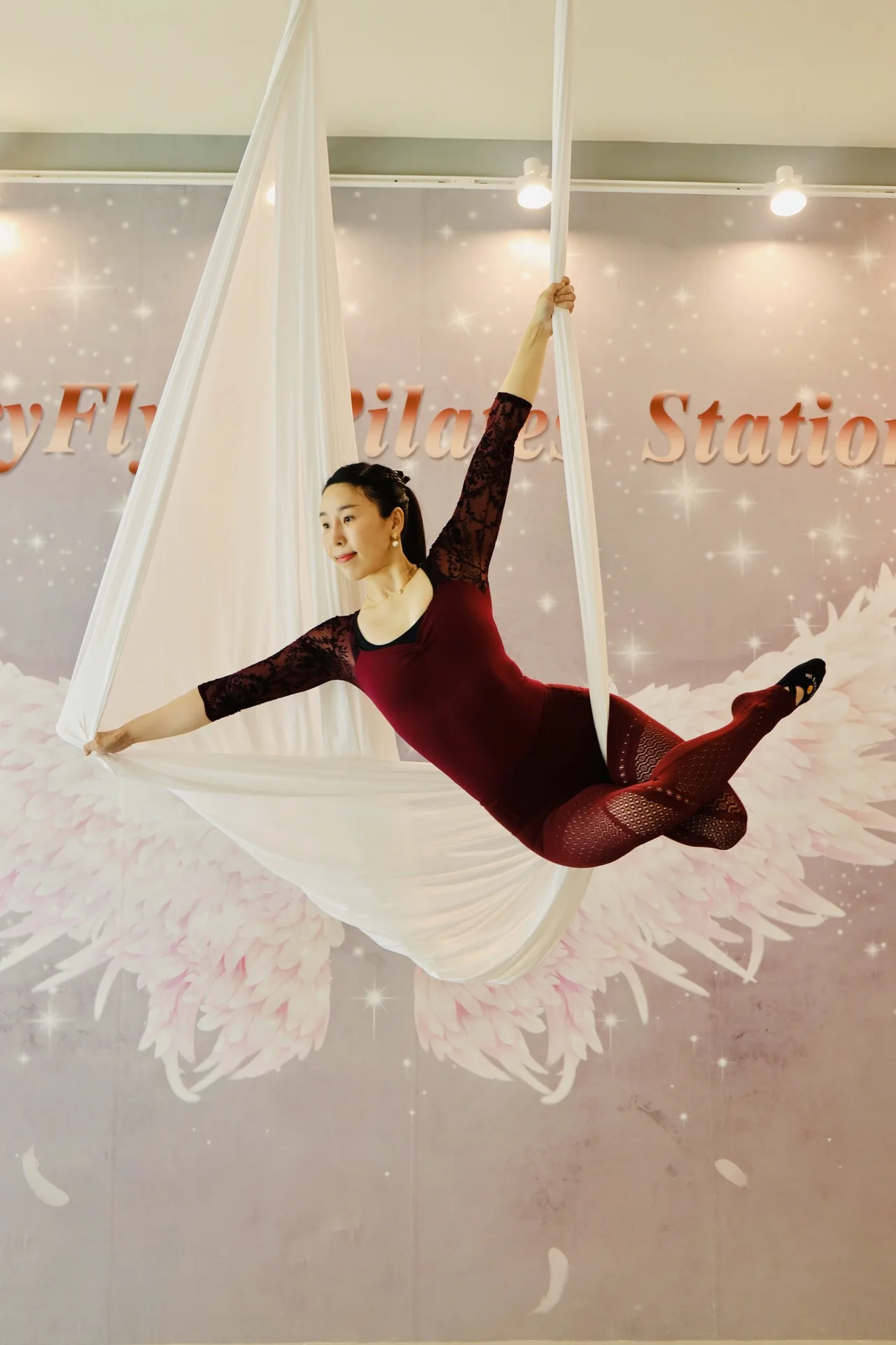 7 Meters Micro Elastic Nylon Air Yoga Hammock Home High-altitude Rope Acrobatic Show Low Elastic Hanging Cloth Yoga Hammock