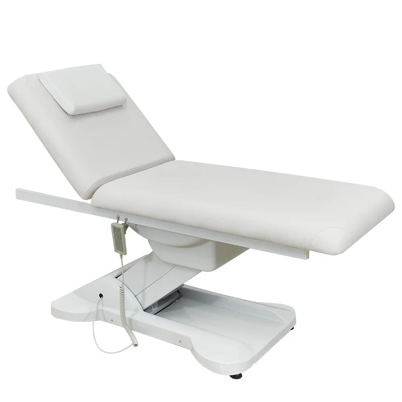

Hot Selling Flexible White Adjustable Height Salon Tattoo Medical Beauty Massage Eyelash Bed