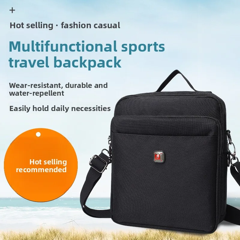 Swiss Cross Men's Shoulder Bag, Casual Bag, Men's Bag, Oxford Cloth Bag, Single Shoulder Bag, Crossbody Bag, Men's Backpack