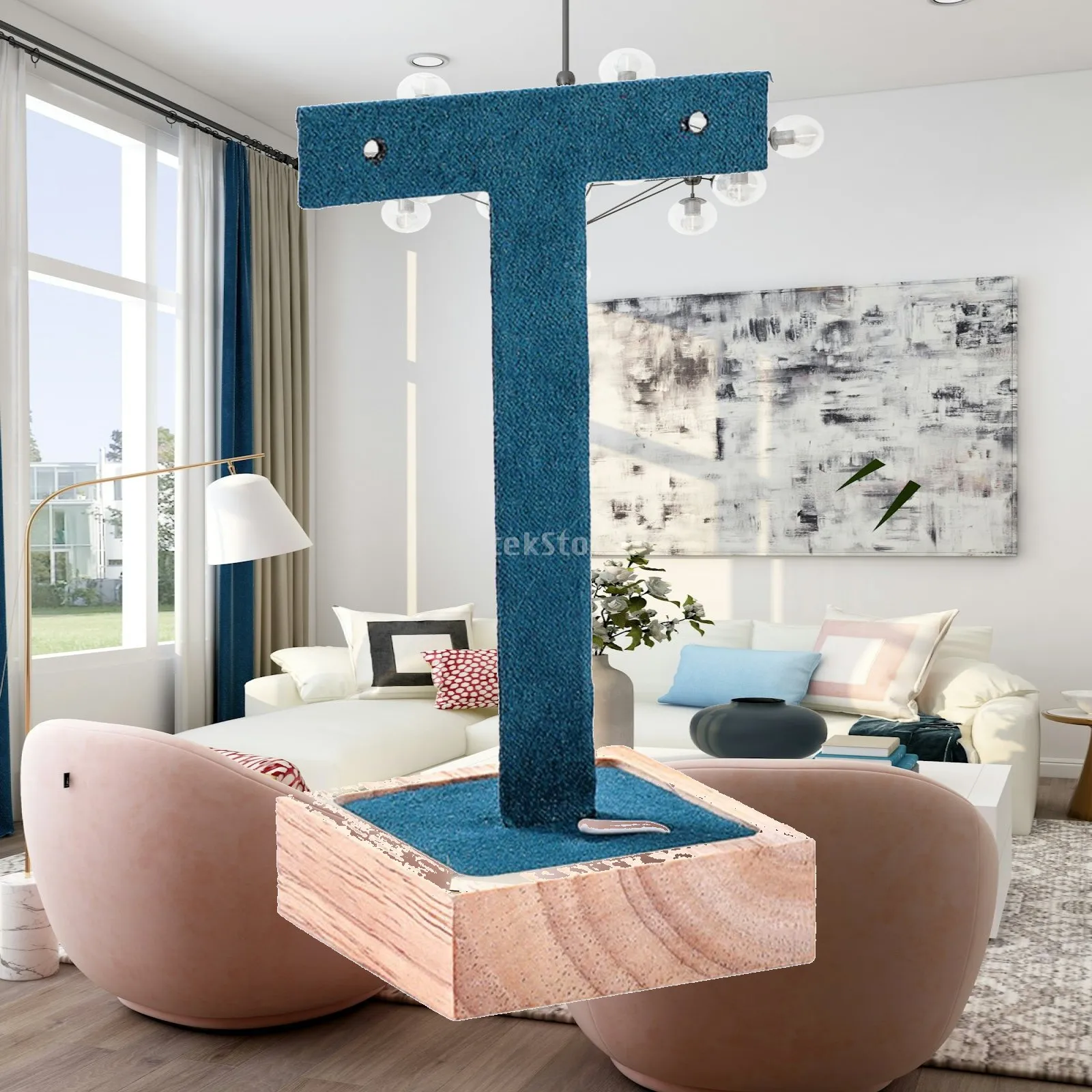 Earring Display Stand Wooden Jewelry Organizer T Bar Rack for Retail Showroom or Home Use