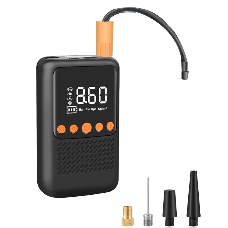 

M93K-Электрический насос для накачивания шин Портативный воздушный компрессор - Аккумуляторный воздушный насос для шин - Велосипедный насос с манометром, простой в использовании