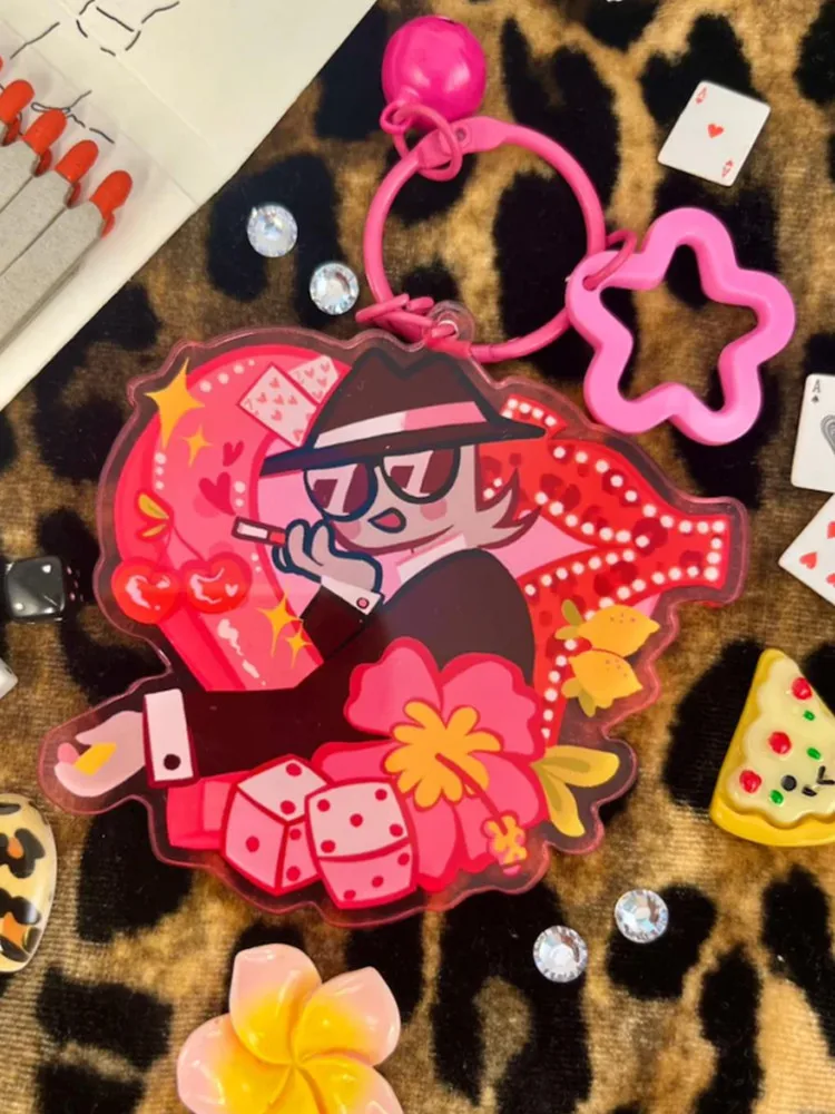 Forsaken Chance 2000's Charm Acrylic keychain Cute cartoon game Character pendant