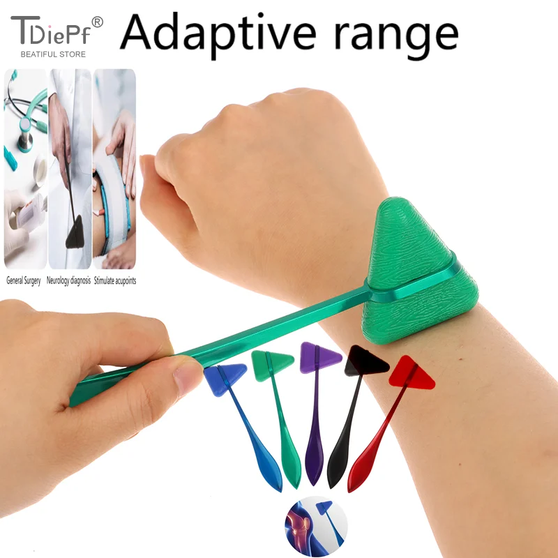 1 pcs Triangular Neurological Professional Hammer For Percussion Mallet Neurological Percussion Diagnostic Hammer Zinc Alloy+ABS