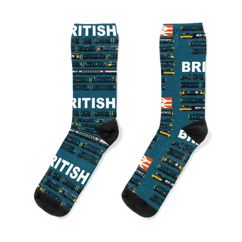 

British rail trains Socks Toe sports soccer anti-slip shoes hiphop Socks Women's Men's