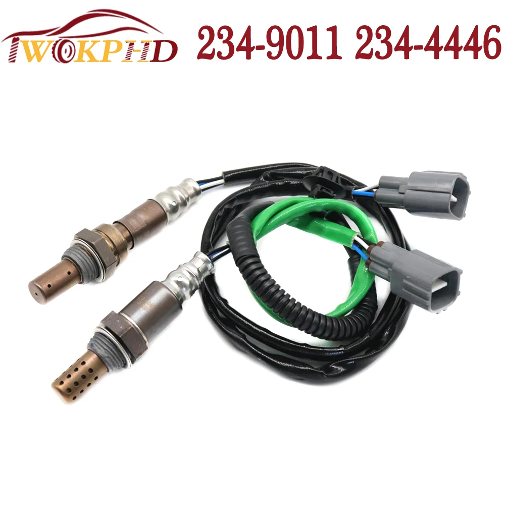 2PCS Front Rear Upstream Downstream 234-9011 234-4446 Air Fuel Ratio Lambda O2 Oxygen Sensor for Subaru Impreza 2.0L H4 Turbo 02