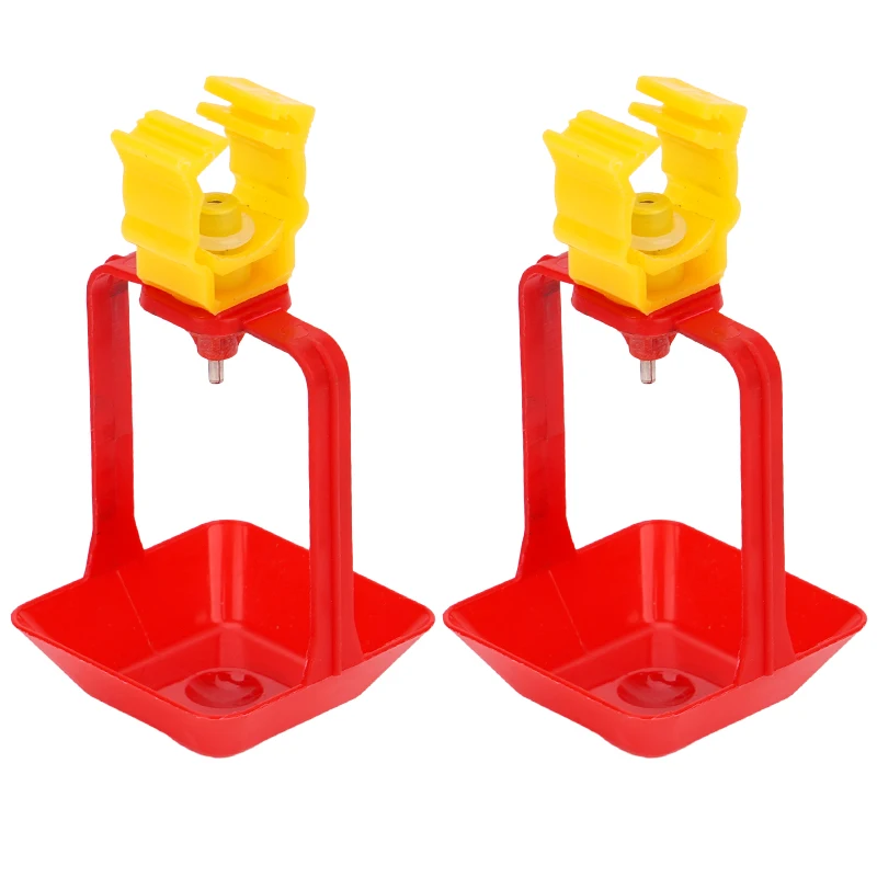 10pcs Chicken Nipple Drinker Hanging Cups Chicken House Drinking Water Cups Poultry Bird Cage Waterline Pet Bird Feeding Tools