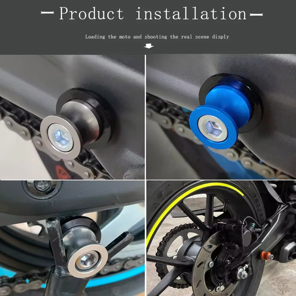 لسوزوكي بانديت 1250 250 400 600 S 650 GSF650 بانديت 1200 دراجة نارية Swingarm بكرات المنزلق حامل المسمار BANDIT250 Bandit650