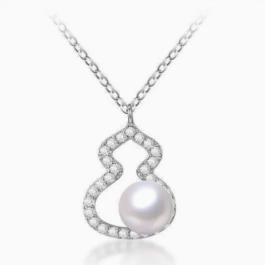 s925-sterling-silver-gourd-necklace-with-natural-freshwater-pearl-for-women