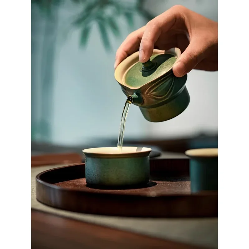 One Pot Two Cup Portable Travel Tea Set Household Kung Fu Tea Set