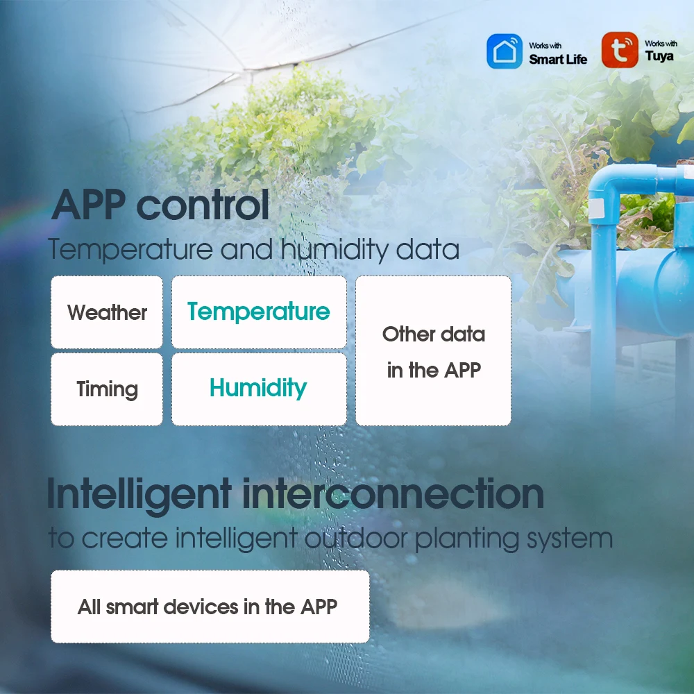 Tuya Zigbee Bluetooth Wifi 土壌温度湿度センサー テスター ガーデン検出器 屋内 屋外 植物 リモートコントローラー用