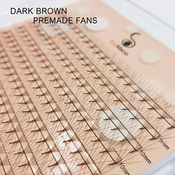 SupMacio black-brown premade lash extensions soft 6D 5D 10D 3D mix brown pre-made volume eyelash extensions premade fans bouquet