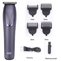 HTC Wireless Hair Cutting Machine,Professional Electr Hair Barber Clipper Trimmer Beard Shaving Machine For Man Women EU Plug