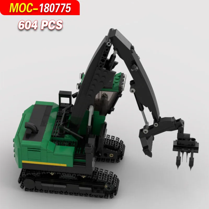 MOC-180775 Simple Rotary Log Loader Building Block Creative Model - 604 Parts, Educational Interactive Toy Display Ornament Gift