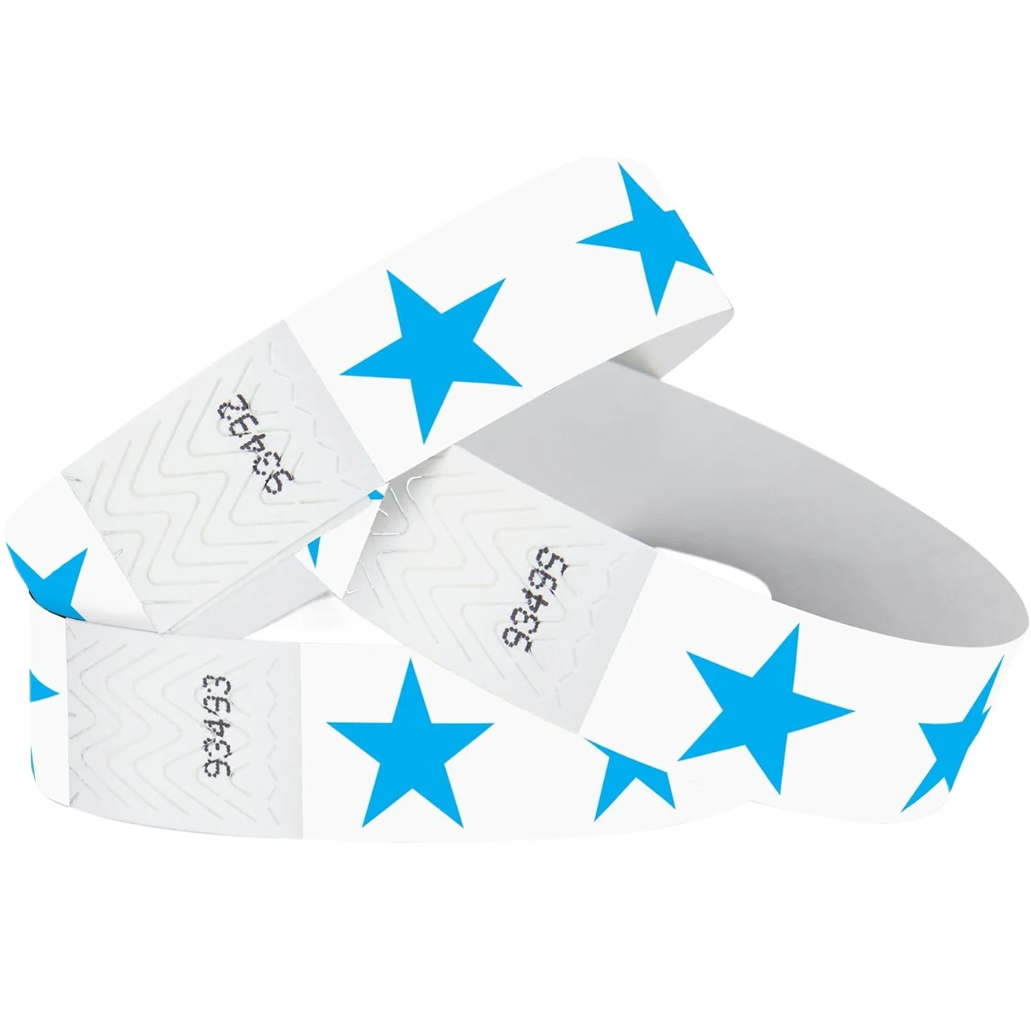 

500 Blue Stars Tyvek Wristbands Comfortable Tear Resistant Paper Bracelets ID Wrist Bands For Concerts