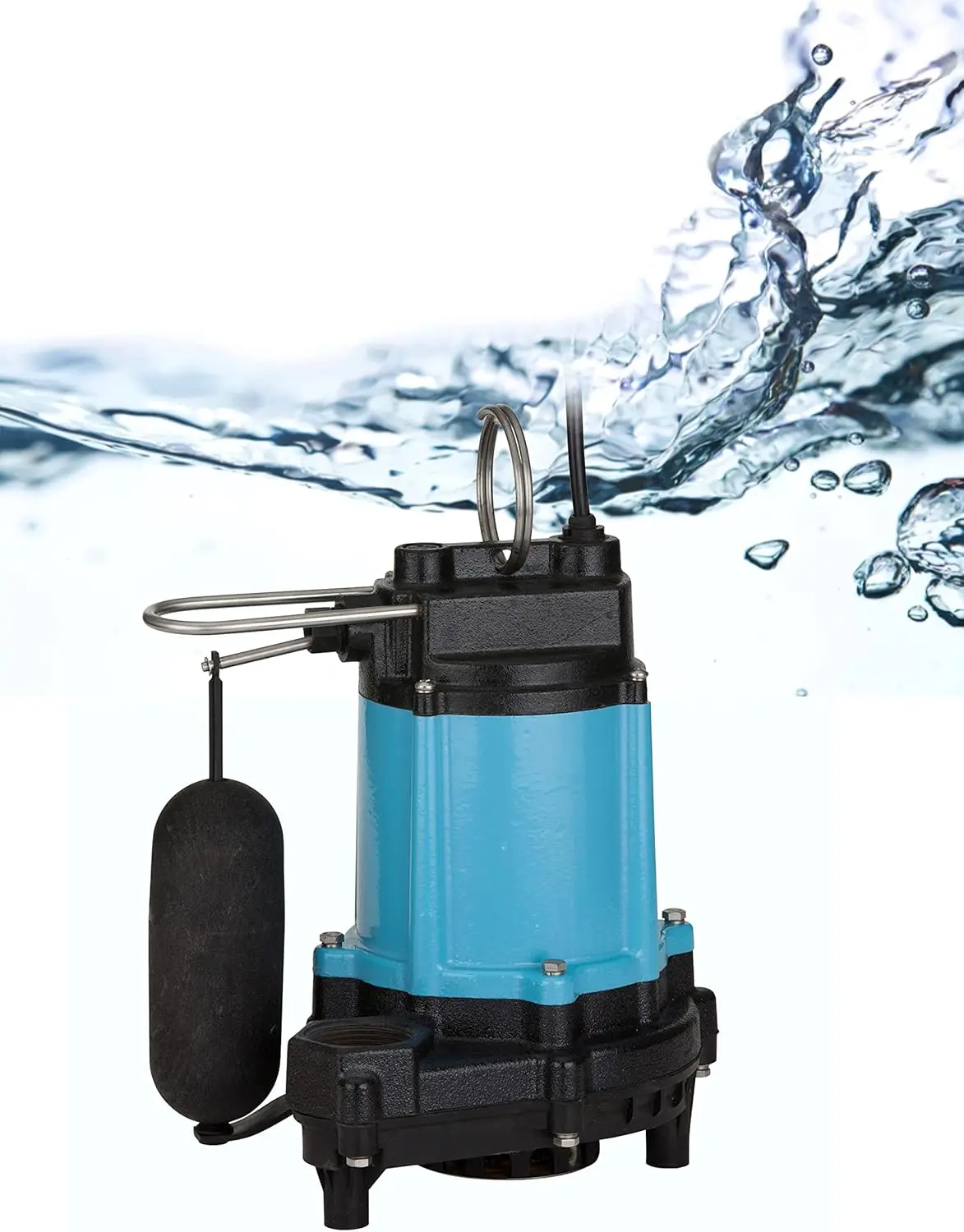 

10EC-CIA-SFS 115-Volt, 1/2 HP, 4020 GPH Automatic Cast Iron Sump/Effluent Pump with polypropylene base·Factory Direct Sales