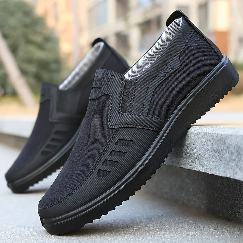 2025 New Mens Shoes Breathable Man Loafers Autumn Lightweight Canvas Shoes Soft Sole Men Casual Sneakers Durable Tenis Masculino