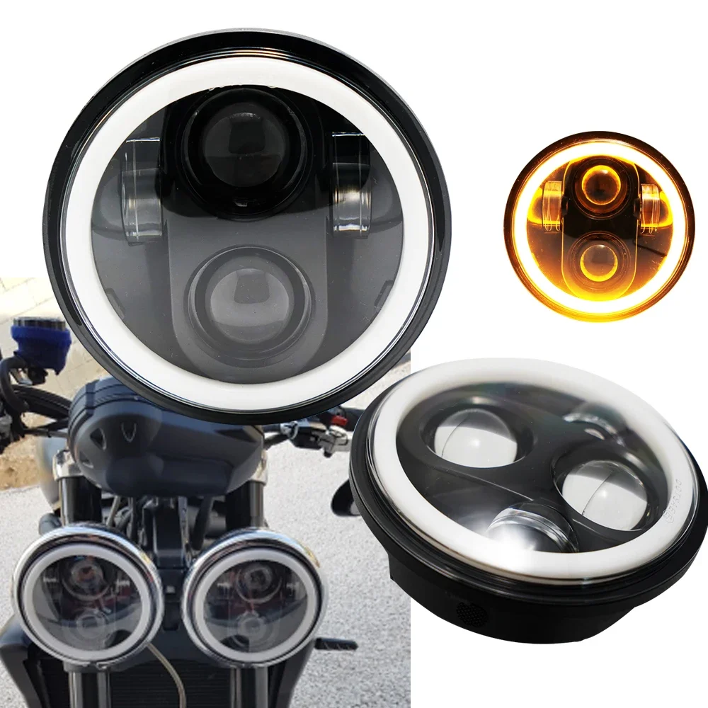 2x 5.75 inch led headlight High/Low beam halo for Speed Triple & Street Triple & Thunder 5 3/4