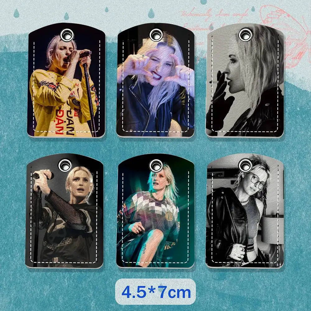 E-Emily Armstrong Guitarist Holder Keychain For Air Tag Bank Business Work Card Holder Student Card Protective Case Bus Card