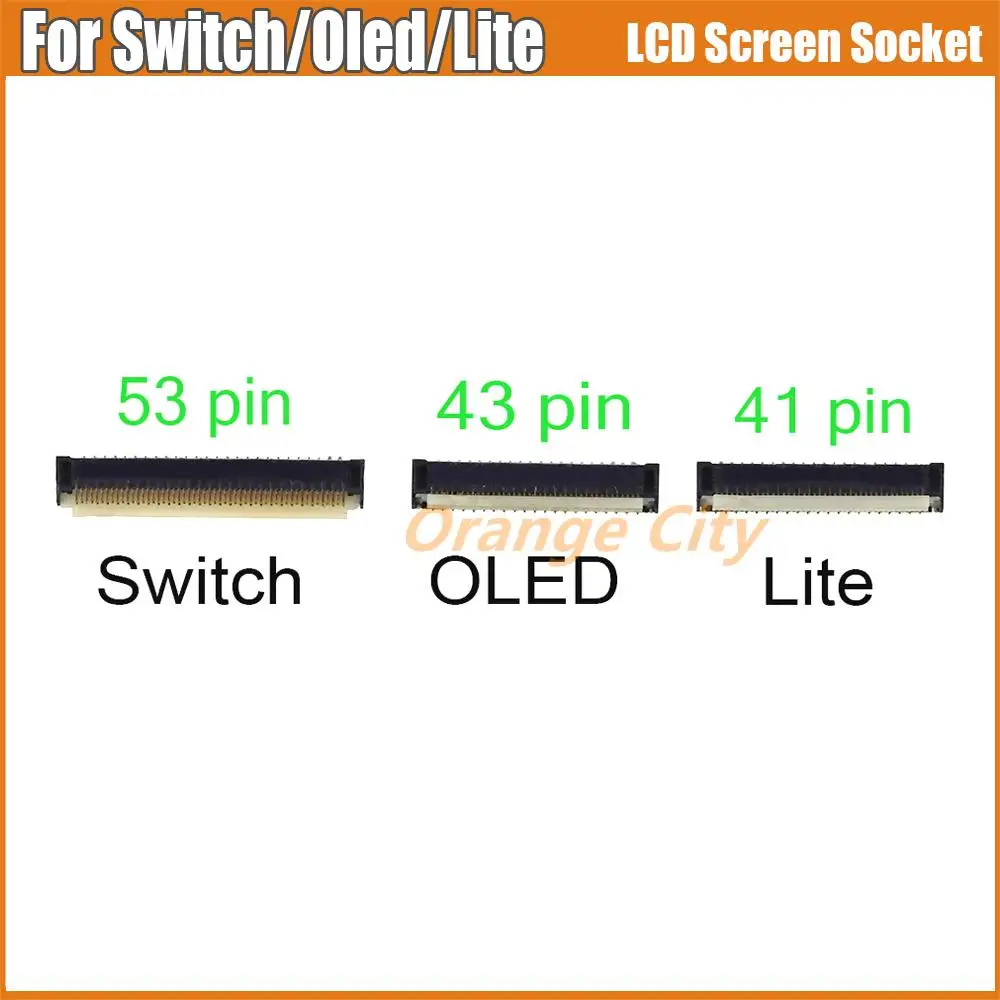 1PC For NS Switch Lite Oled Console Lcd Display Screen Flex Cable Clip Jack Ribbon Connector Port Socket Jack