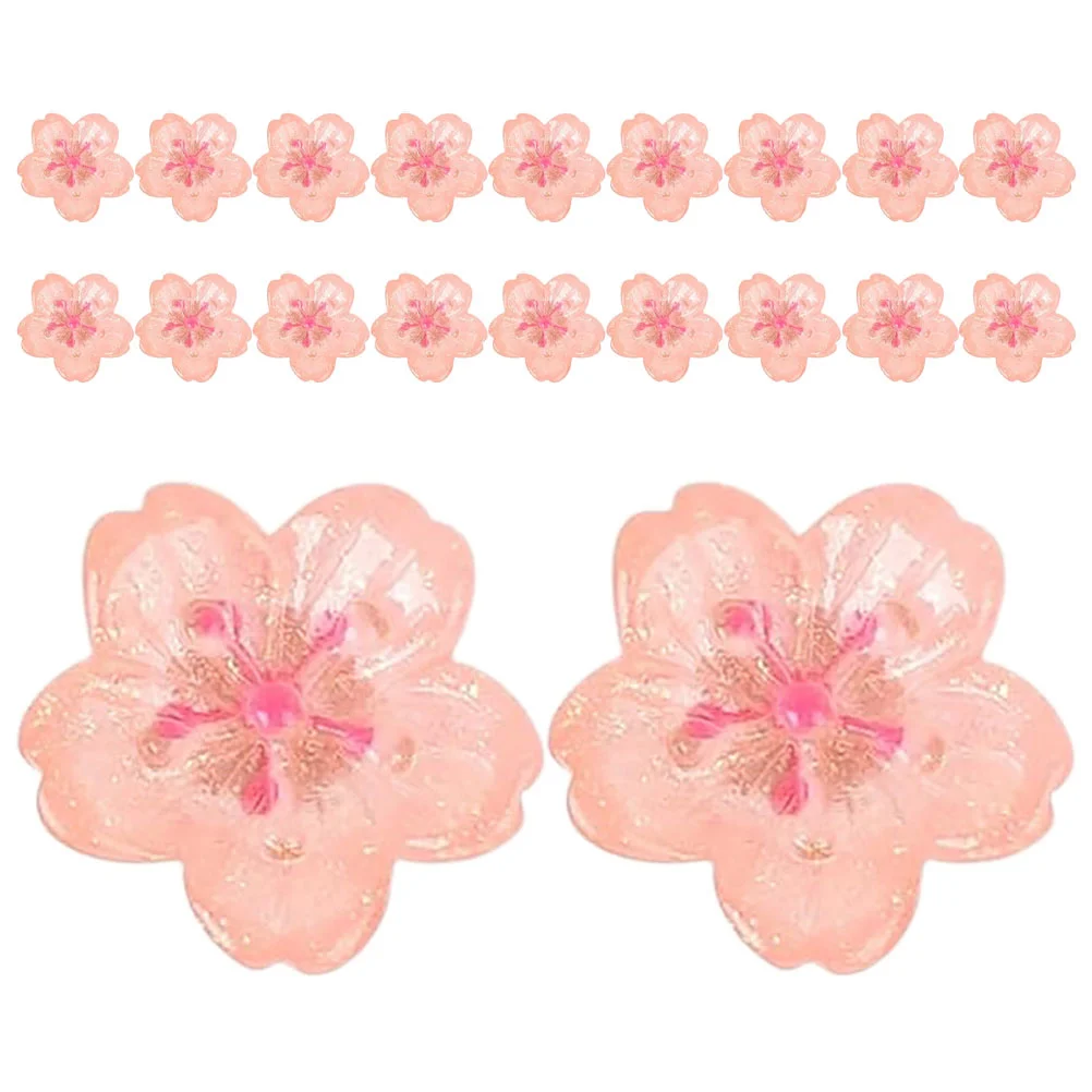 

30 Pcs Cherry Blossom Push Cute Bulletin Board Desk Accessories Resin Decorations Office Home Decor Flower Tacks Cork