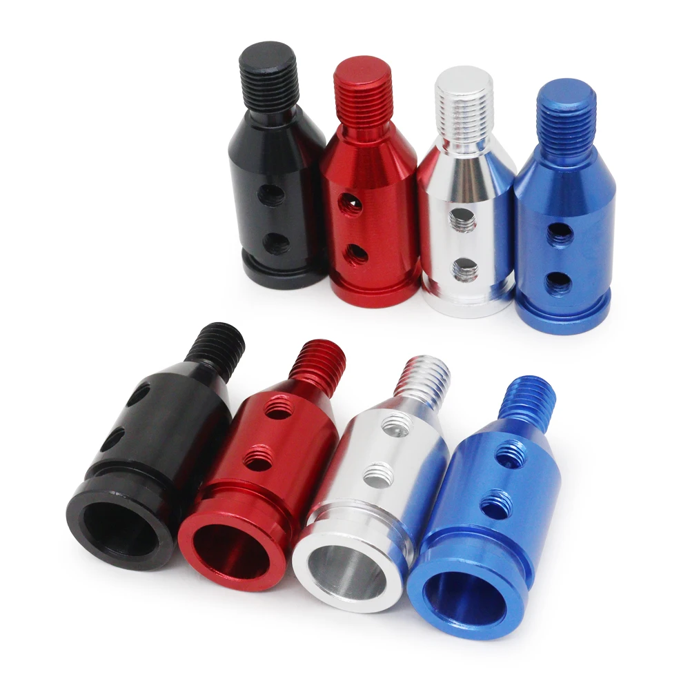 Universal Car Manual Gear Shift Knob Adapter For M12x1.25 /M10x1.5 Thread Aluminum Alloy Car Modified Accessories