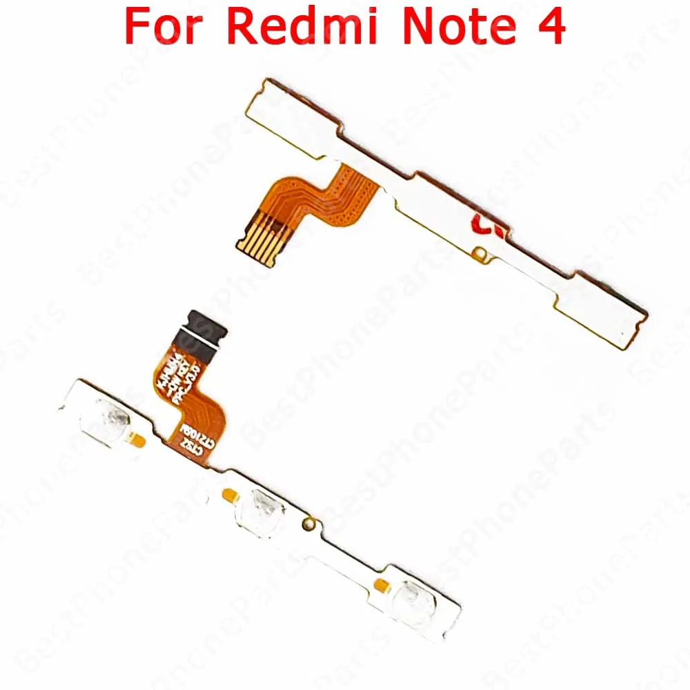 For Xiaomi Redmi Note 4 4X 5 5A 6 7 8 8T 9 Pro 9S Power On Off Switch Volume Replacement Side Button Mute Repair Flex Cable