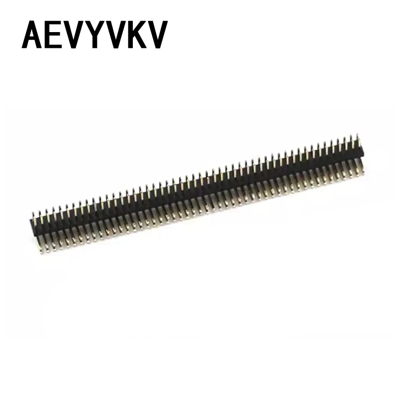 5pcs Pitch 1.27MM Pin Header Female Single and Double Row 1*40P 50P 2*40P 50P Straight/Curved Pin Gold Plated