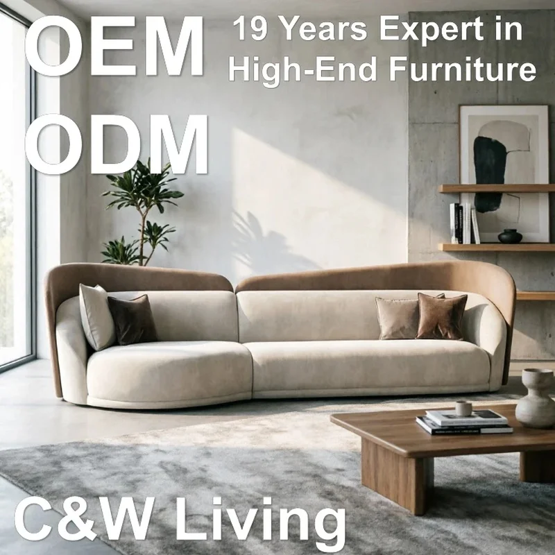 OEM/ODM Deep Customized High-end Furniture Bloom Fabric Sofa couch Modern Living Room Furniture Hotel Lobby Apartment