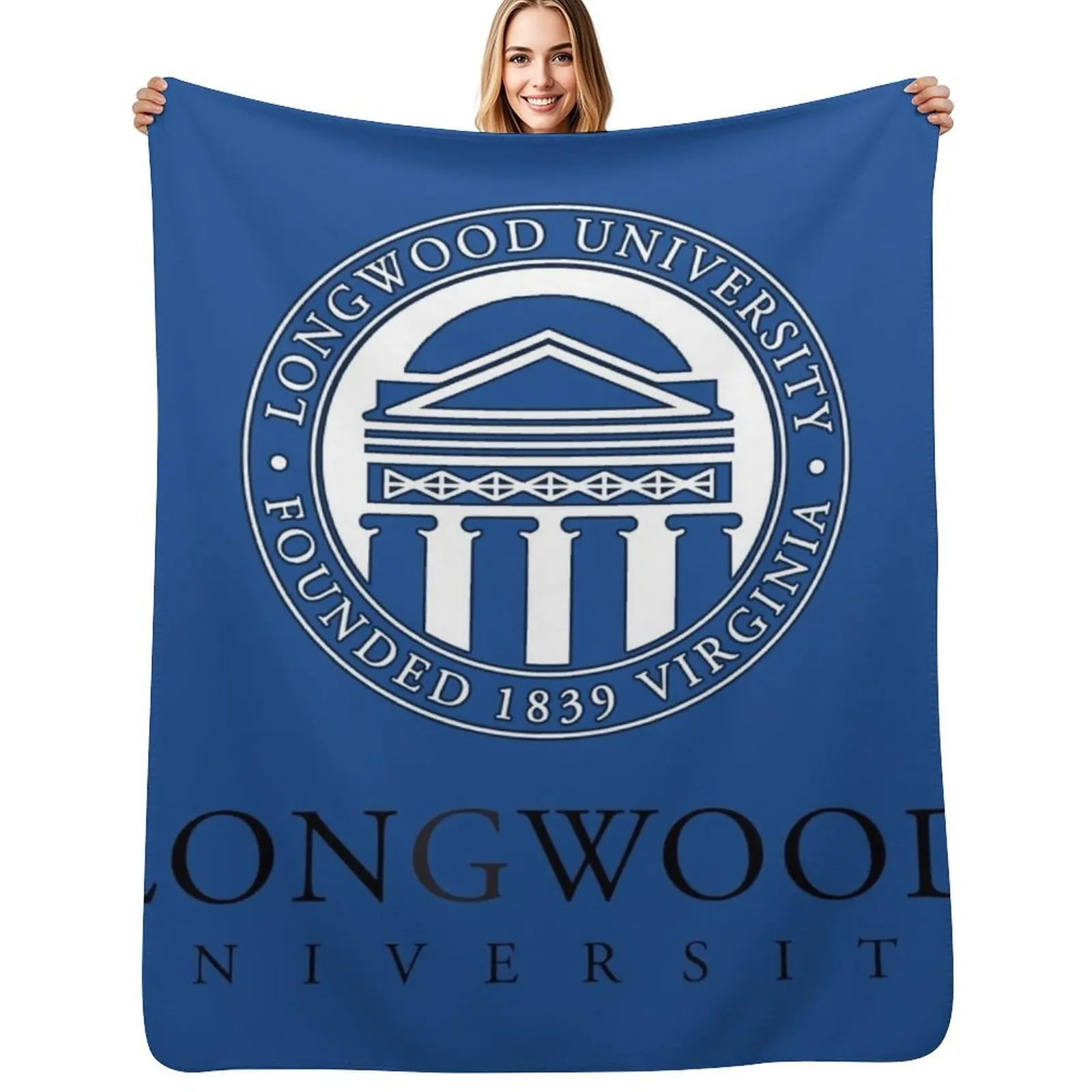 

Longwood University Throw Blanket All Season Soft Lightweight Blanket for Home