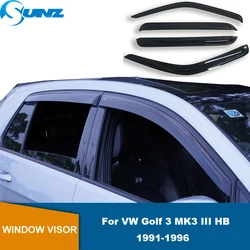 Car Rain Shield For VW Golf 3 MK3 III HB 1991 1992 1993 1994 1995 1996 Car Side Window Vent Visor Sun Rain Deflector Guard SUNZ