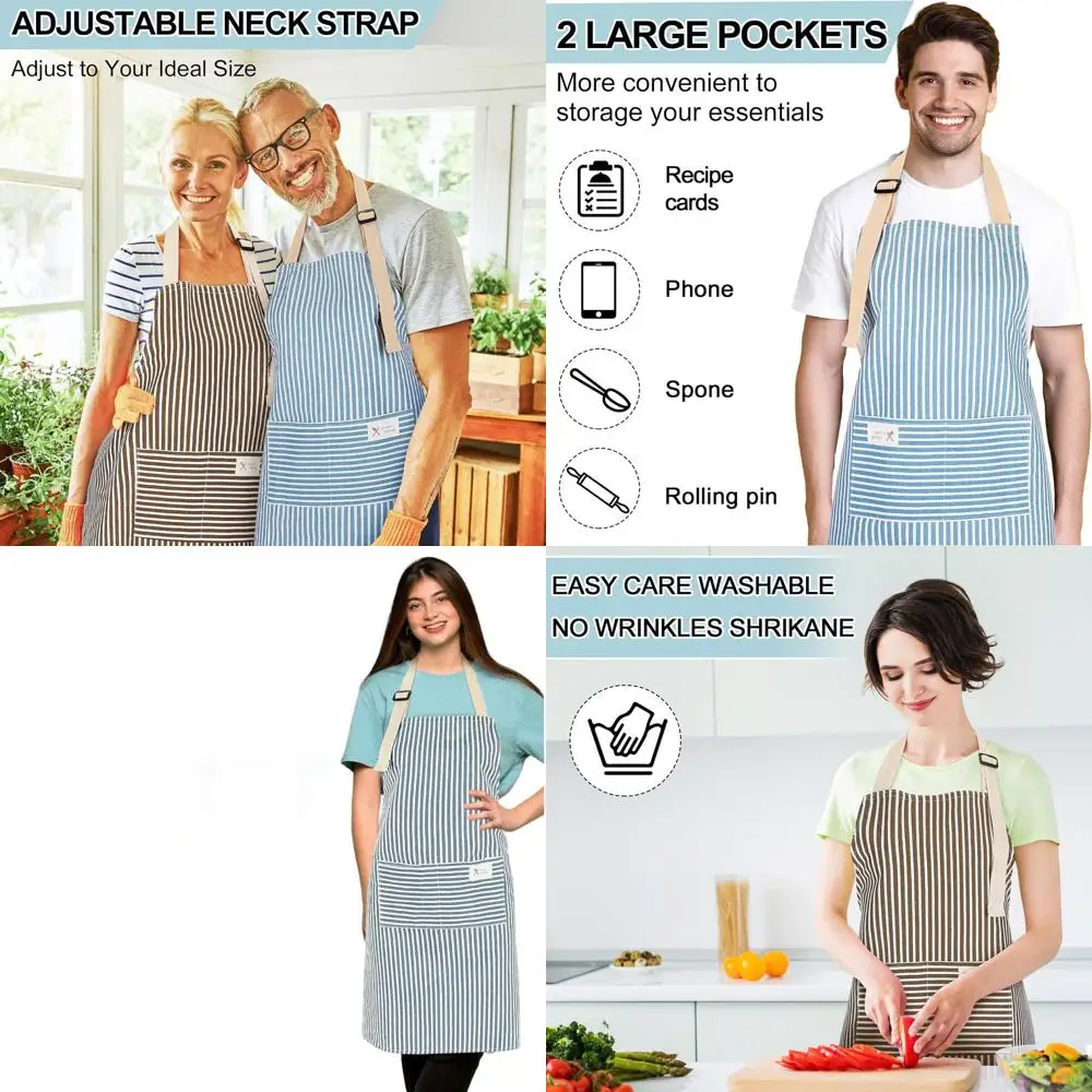 

Льняные фартуки унисекс для шеф-повара из 24 предметов с карманами, регулируемые кулинарные фартуки для мужчин и женщин оптом