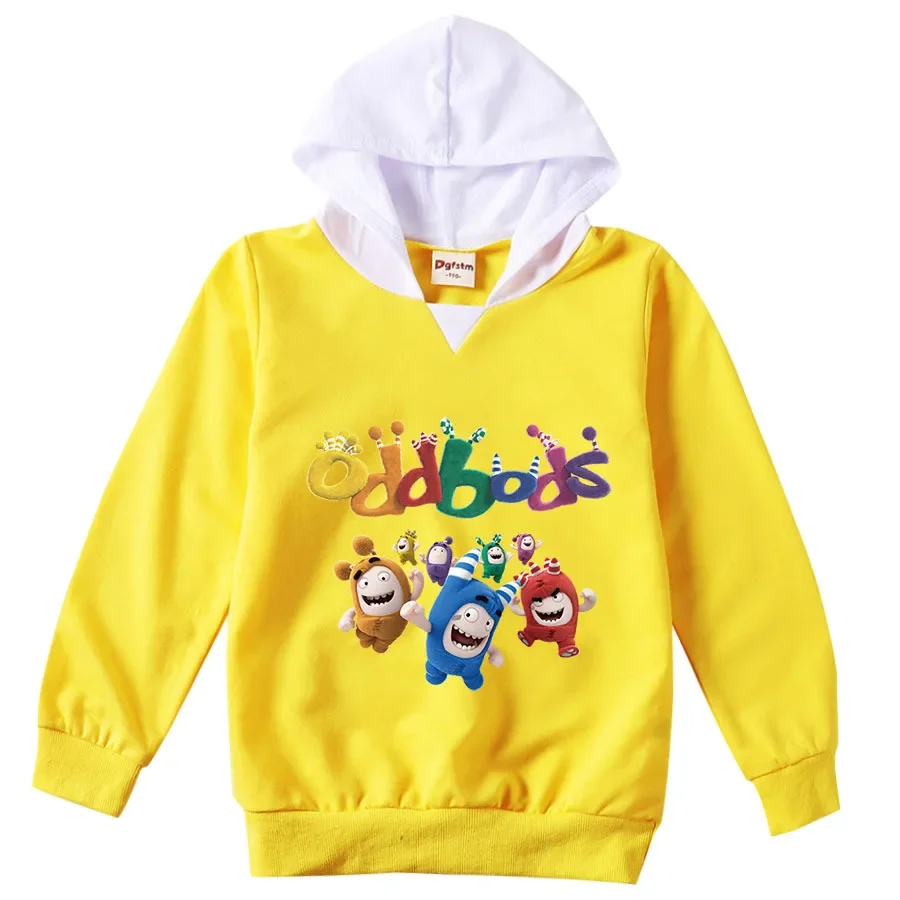 

Anime Oddbods Hoodie Kids Cartoon Fuse Bubbles Newt Pogo Slick Jeff Zee Clothes Baby Girls Long Sleeve Sweatshirt Boys Outerwear