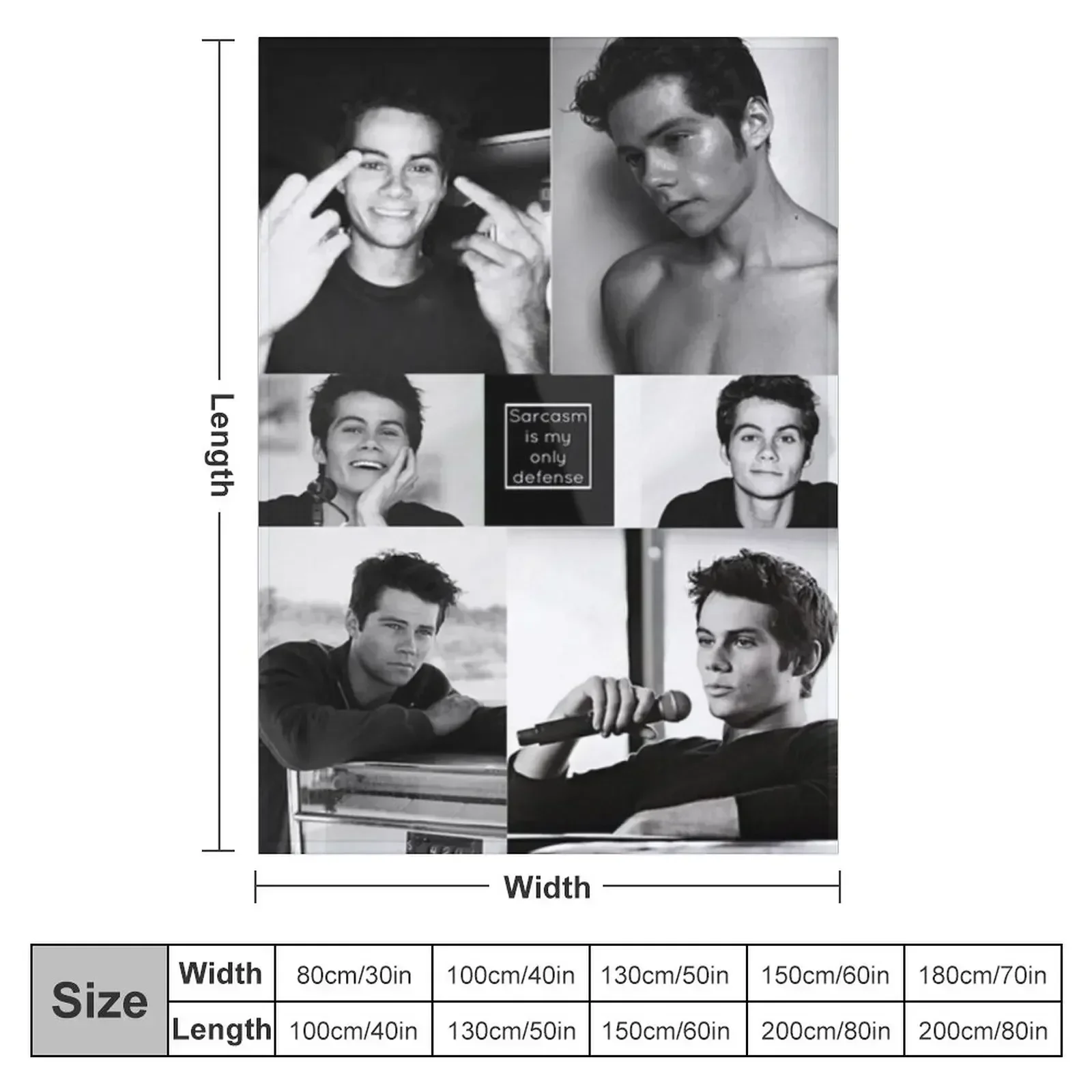 Dylan O'Brien Throw Blanket couch cozy soft plush fuzzy picnic outdoor blanket