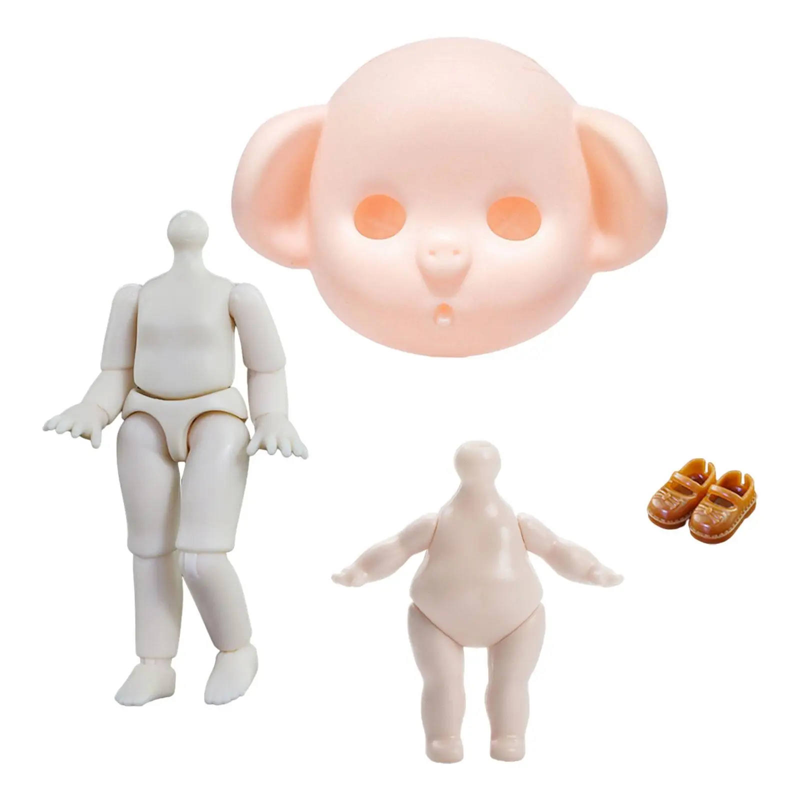 Pig Vegetarian Head Body Parts Ball Jointed Doll Head DIY Toy BJD Pig Doll Head