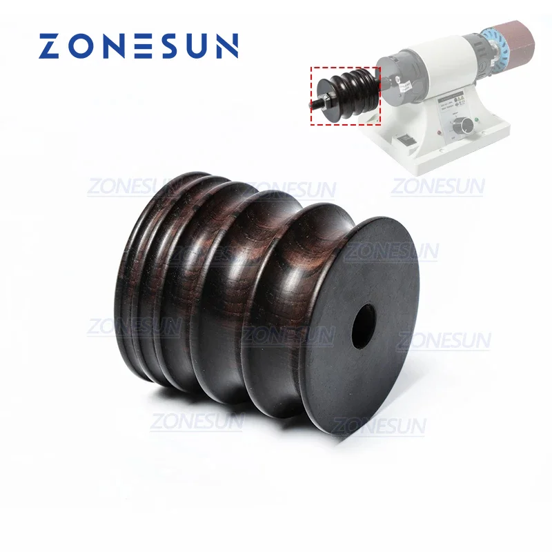 ZONESUN Leather Edge Polisher For Leather Burnishing Machine Ebony Wood Edge Polishing Slicker Leather Tip Side Border Polisher