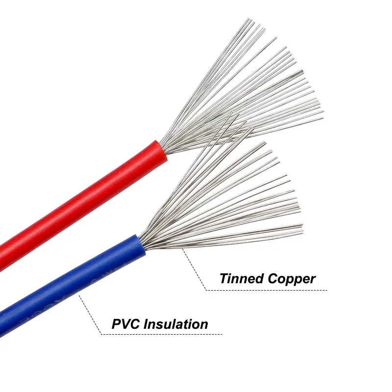 UL1007 Electrical Wire Kit Boxed 5 Colors 16-30 AWG PVC Insulated Tinned Copper Stranded Flexible PCB Breadboard Jumper Cable
