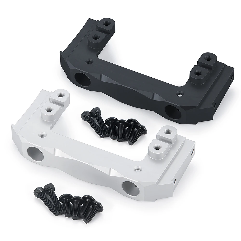 YEAHRUN Metal Alloy Front Bracket Servo Mounting Holder for Axial SCX10 II 90046 90047 Wrangler 1/10 RC Crawler Car Model Parts