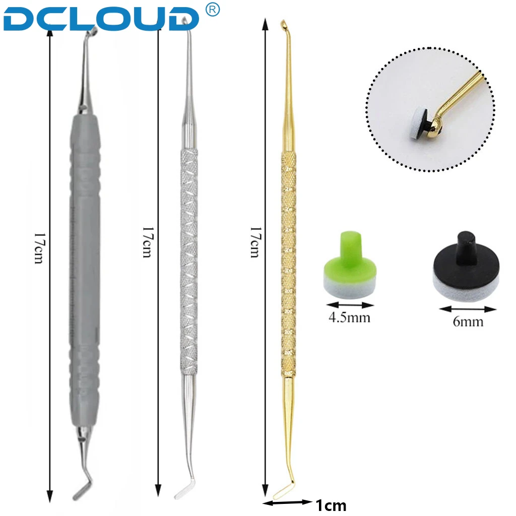 1Set Dental Resin Filling Kit Molding Tools Veneer Foam Pads Composite Resin Spatula Handle Kit Quick Dentistry Instruments