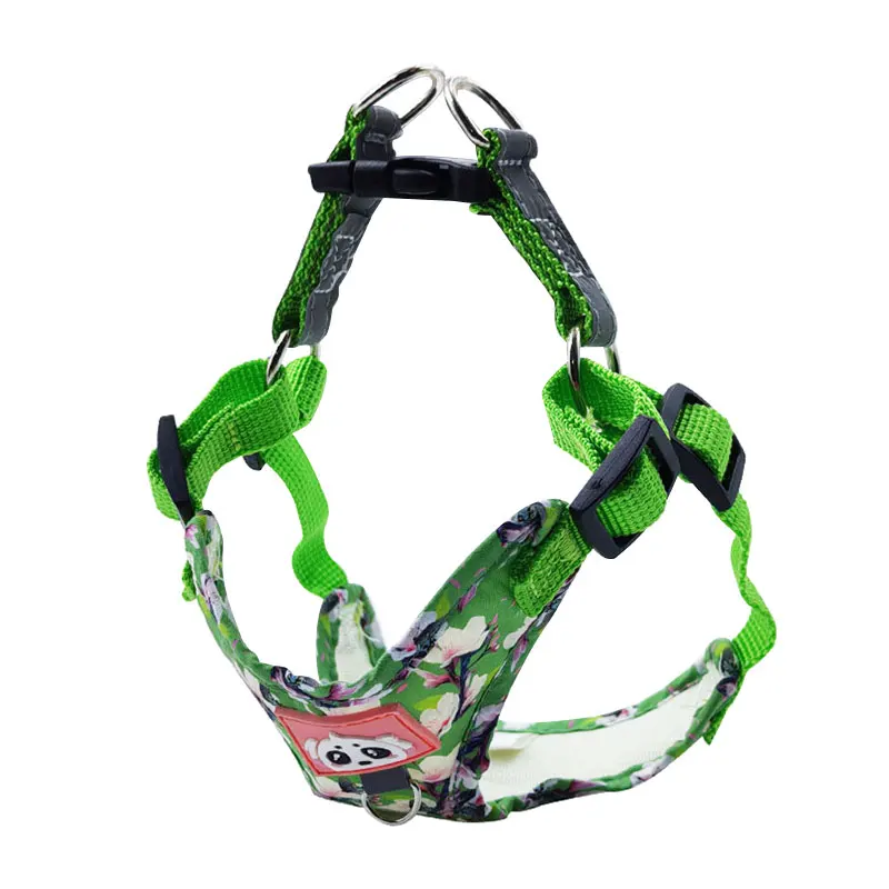 Peitoral para cão com flores, ajustável e respirável_voghion.com