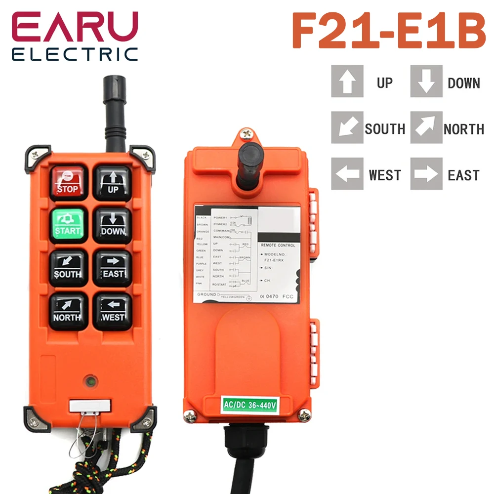 F21-E1B Top Quality Industrial Remote Controller Switches AC220V 380V 110V DC 12V 24V 36V Hoist Crane Control Lift Crane Lift