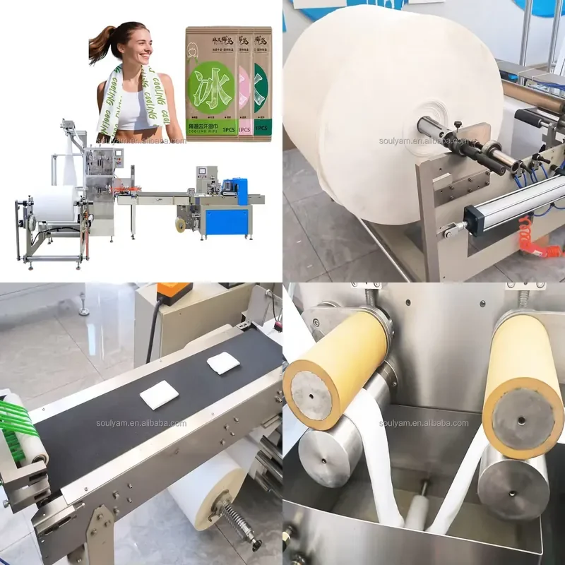 Recycling Machine 2026 Automatic Ice Cooling Wet Wipes Machine for Refreshing Wet Wipes Cooling Wipes Production