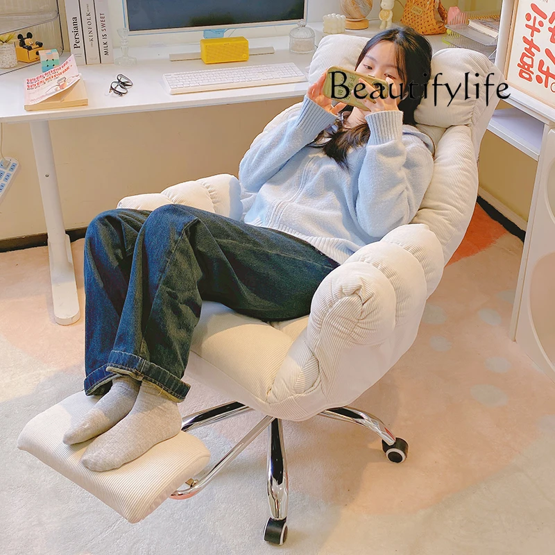 Silla de oficina de maquillaje de lujo, móviles, escritorio moderno, giratorio, salón, sala de estar, silla de oficina, taburete perezoso, muebles para el hogar