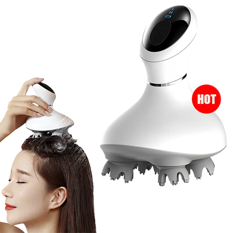 

Электрический массажер для головы в форме осьминога, автоматическое разминание, снимает головную боль и можно использовать также для массажа всего тела.