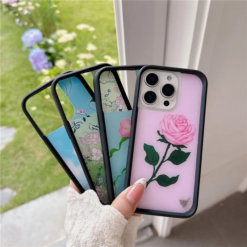 حافظة لهاتف آيفون 16 15 14 13 12 Pro Max Plus Danielle Guizio WF Girl غطاء زهرة الرقص Funda