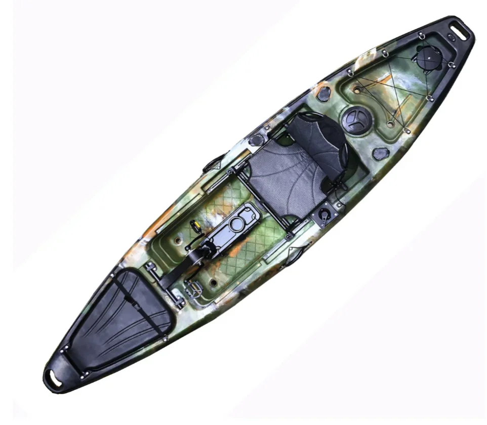 Kayak da pesca professionale sit on top monoposto angler kayak a pedali economici kayak da pesca con pedali nuovo arrivo