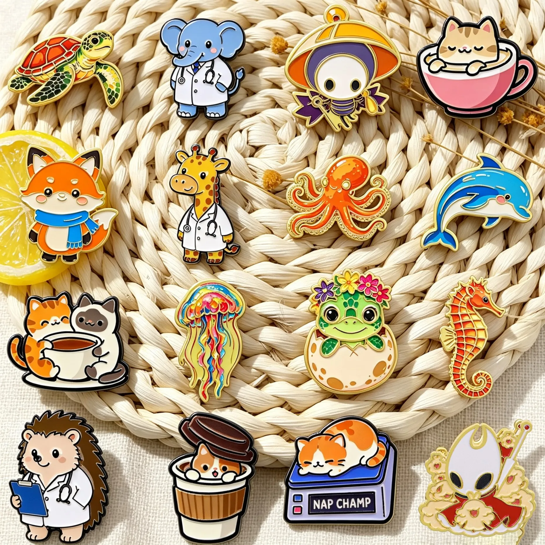 Game Figure Enamel Pin Cartoon Animals Badge On Backpack Lapel Pins Cute Brooches for Jackets Cosplay Accessories Gift Toys