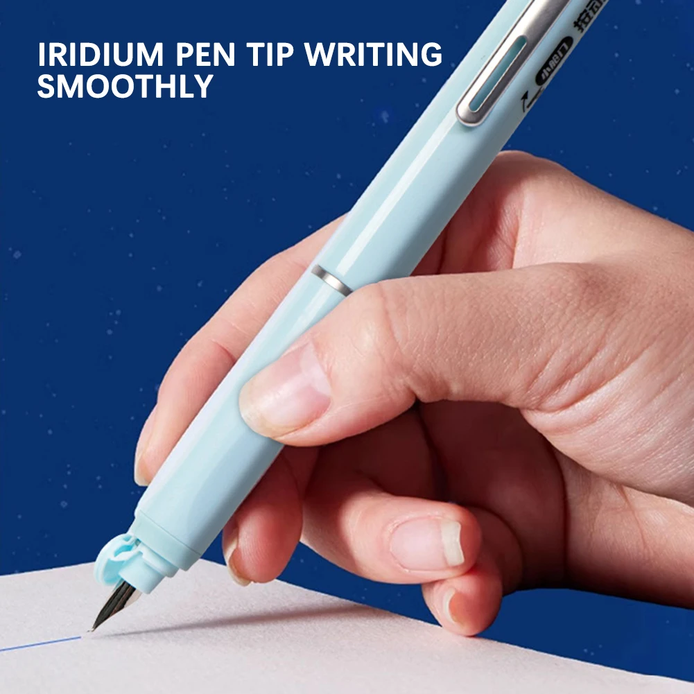 طلاب القلم النافورة القابلة للسحب ، يرسم الخط ، والكتابة الحبر ، قلم الحبر ، خراطيش حبر قابلة لإعادة الملء لهدية عيد ميلاد الطالب #3